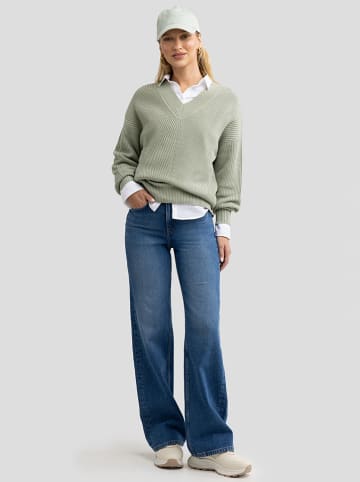 BIG STAR Sweter w kolorze zielonym