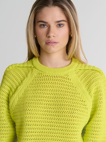 BIG STAR Sweter w kolorze żółtym