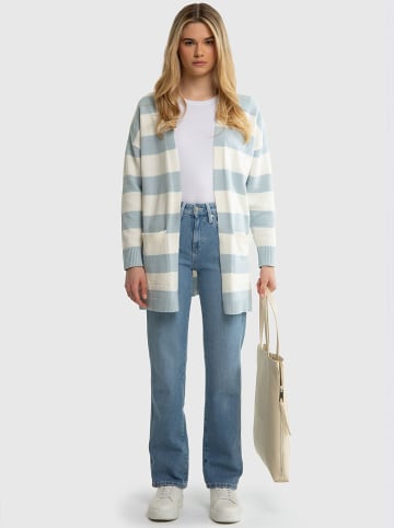 BIG STAR Kardigan w kolorze kremowo-błękitnym