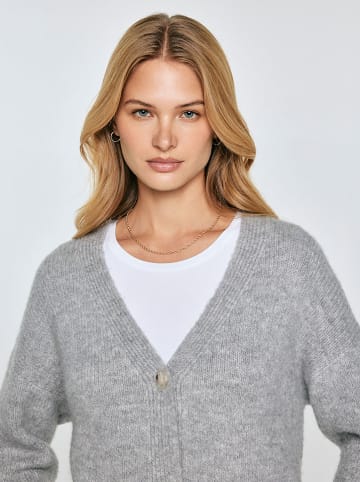 BIG STAR Kardigan w kolorze szarym