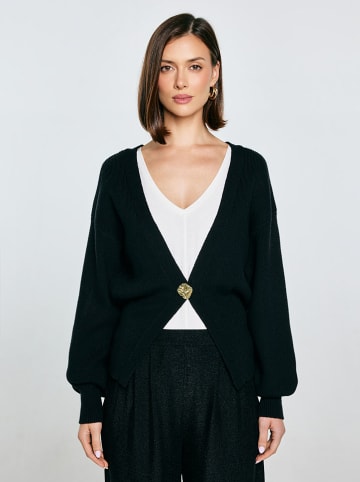 BIG STAR Kardigan w kolorze ciemnozielonym