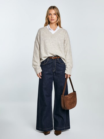 BIG STAR Sweter w kolorze beżowym