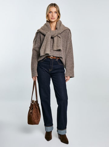 BIG STAR Sweter w kolorze szarobrązowym