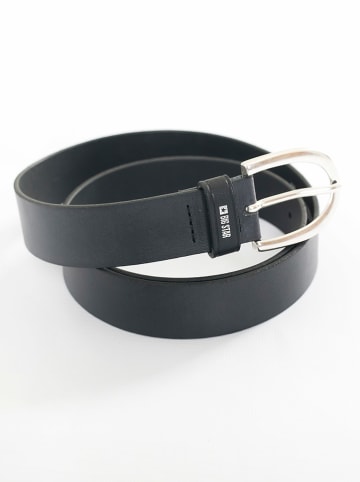 BIG STAR Skórzany pasek w kolorze czarnym