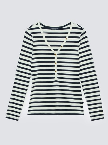 BIG STAR Koszulka "Mella" w kolorze biało-czarnym