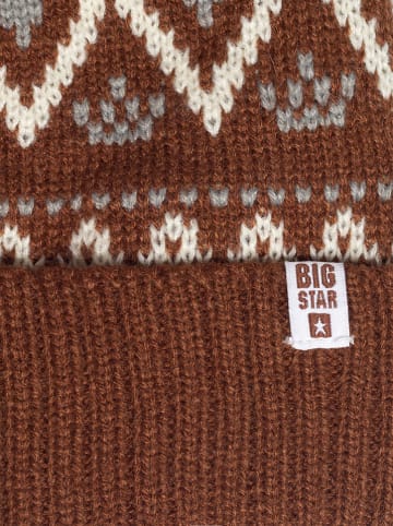 BIG STAR Czapka w kolorze jasnobrązowym