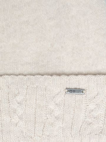 BIG STAR Czapka w kolorze kremowym