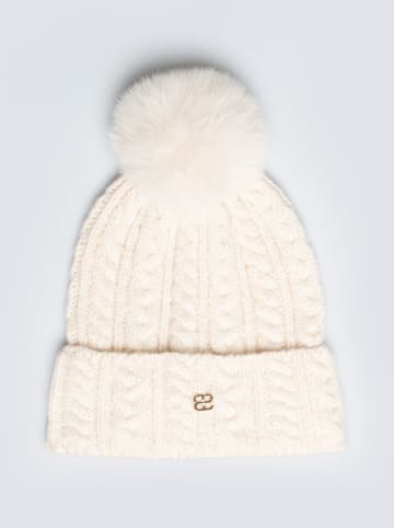 BIG STAR Czapka w kolorze kremowym