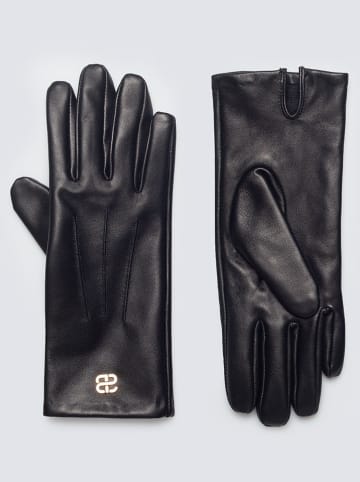 BIG STAR Skórzane rękawiczki w kolorze czarnym