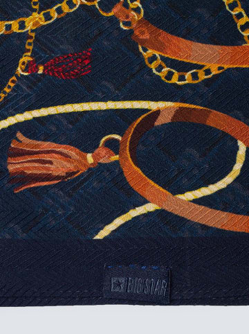 BIG STAR Chusta w kolorze granatowym - 180 x 85 cm