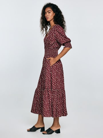BIG STAR Sukienka "Sheri" w kolorze bordowym