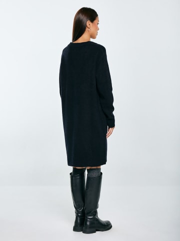 BIG STAR Sukienka dzianinowa w kolorze czarnym