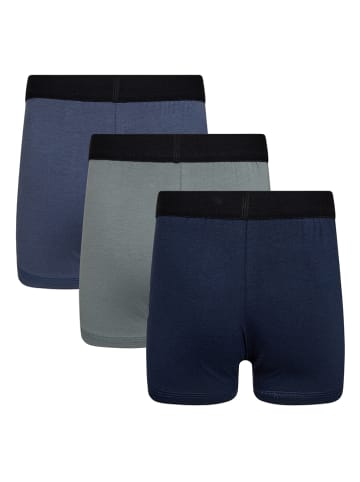 LEGO 3-delige set: boxershorts donkerblauw/grijs