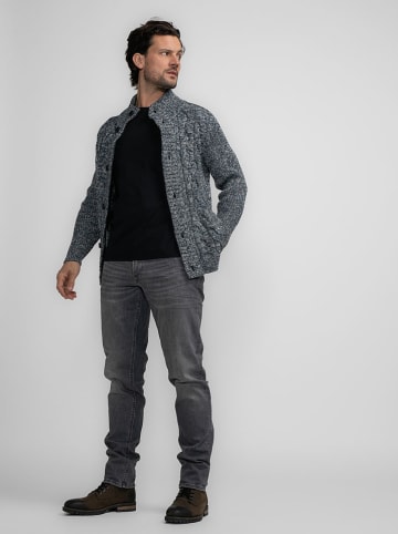 Petrol Industries Cardigan in Dunkelblau/ Grau