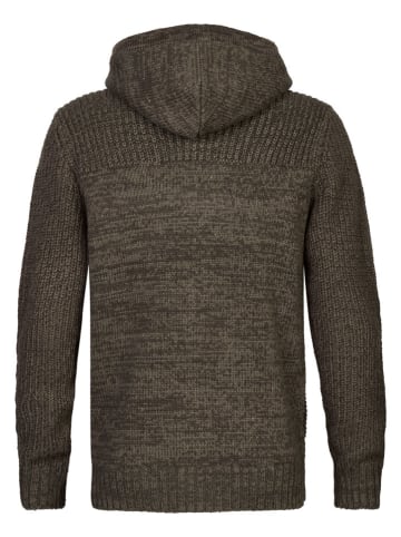 Petrol Industries Kardigan w kolorze khaki