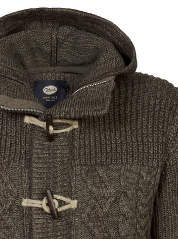 Petrol Industries Kardigan w kolorze khaki