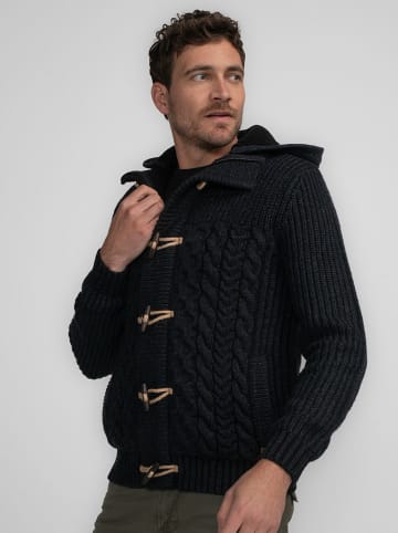 Petrol Industries Kardigan w kolorze czarnym