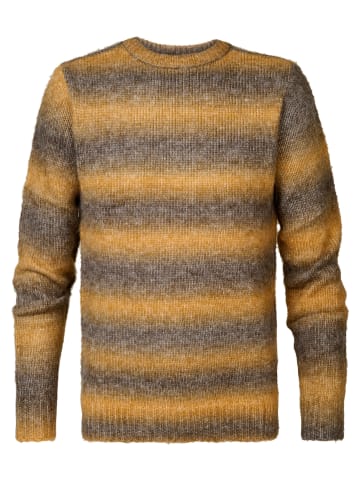 Petrol Industries Sweter w kolorze jasnobrązowym