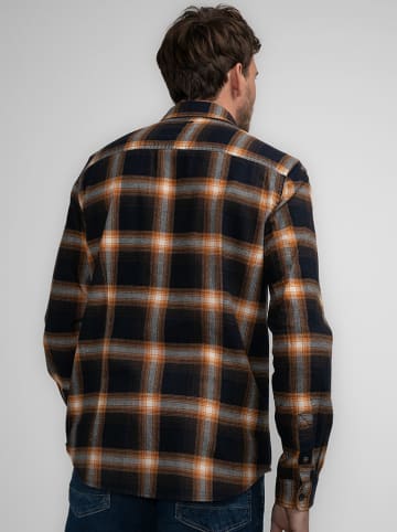 Petrol Industries Blouse - regular fit - zwart/oranje