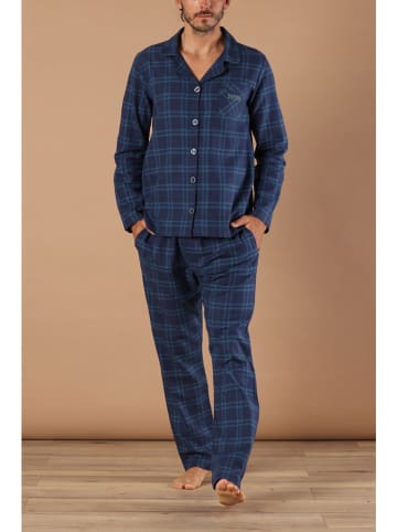 maryplaid Pyjama in Blau