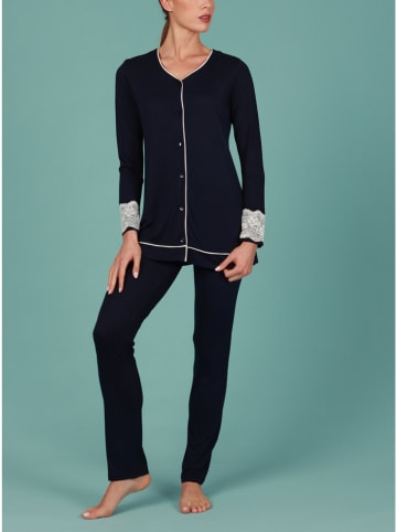 maryplaid Pyjama in Dunkelblau