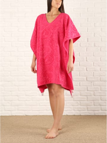 maryplaid Ponczo kąpielowe w kolorze różowym