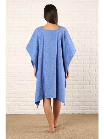 maryplaid Ponczo kąpielowe w kolorze niebieskim