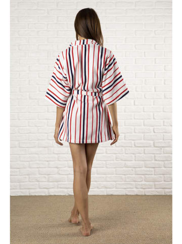 maryplaid Szlafrok w kolorze czerwono-granatowym