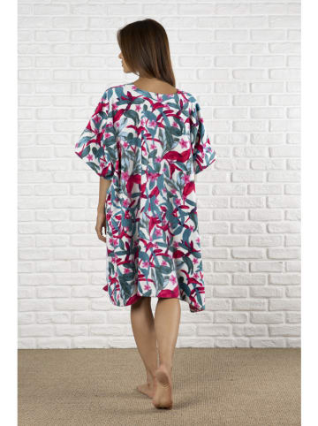 maryplaid Badeponcho in Rot/ Grün