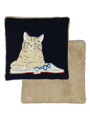 maryplaid Kissen in Schwarz/ Creme