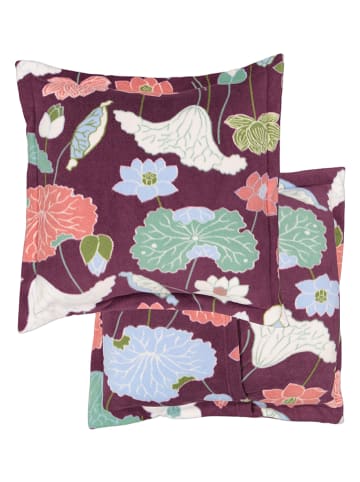 maryplaid Kissen in Bordeaux/ Bunt