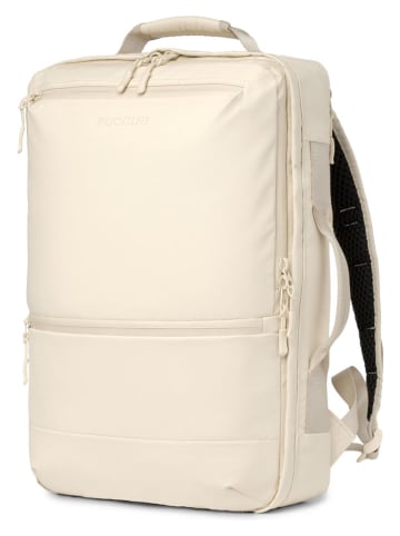 Puccini Rucksack "Jetzy" in Creme - (B)46 x (H)31 x (T)15 cm