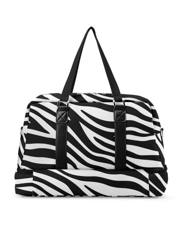 Puccini Torba podróżna "Philadelphia" w kolorze czarno-białym - 49 x 33 x 24 cm