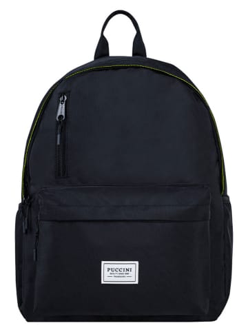 Puccini Rucksack "Vibe" in Schwarz - (B)40 x (H)30 x (T)14 cm