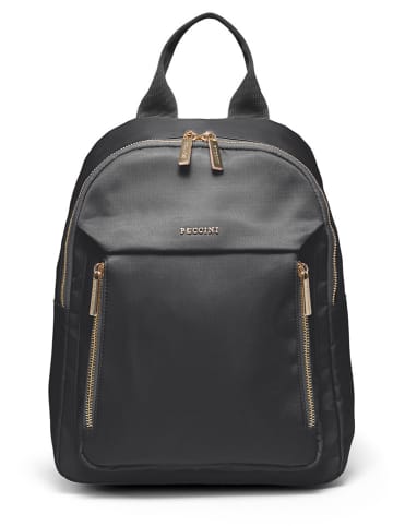 Puccini Rucksack "Pulse" in Schwarz - (B)24 x (H)32 x (T)10 cm
