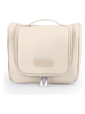 Puccini Kulturbeutel "Infinity" in Creme - (B)25 x (H)20 x (T)12 cm
