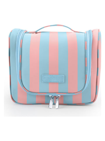 Puccini Kosmetiktasche "Infinity" in Rosa/ Hellblau - (B)24 x (H)10 x (T)14 cm