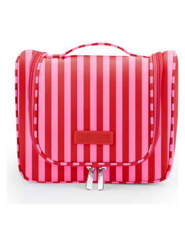 Puccini Kosmetyczka "Infinity" w kolorze jasnoróżowo-czerwonym - 24 x 10 x 14 cm