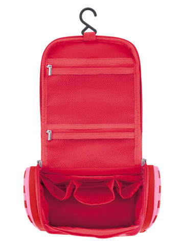 Puccini Kosmetyczka "Infinity" w kolorze jasnoróżowo-czerwonym - 24 x 10 x 14 cm