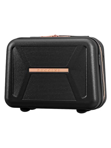 Puccini Beautycase "Malibu" in Schwarz - (B)34 x (H)26 x (T)16 cm