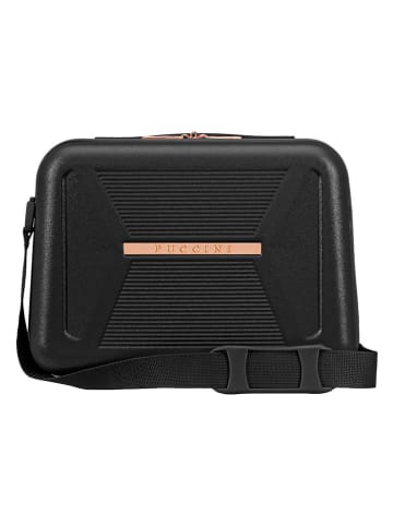 Puccini Beautycase "Malibu" in Schwarz - (B)34 x (H)26 x (T)16 cm