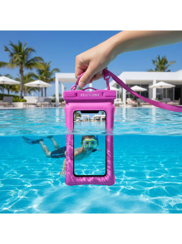 Puccini Torebka w kolorze niebieskim na telefon - 11 x 21 x 1,5 cm