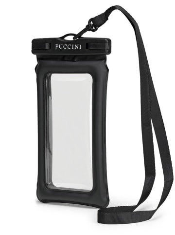 Puccini Torebka w kolorze czarnym na telefon - 7,5 x 15,5 x 1 cm