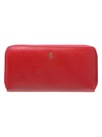 Puccini Skórzany portfel "Murano" w kolorze czerwonym - 20 x 10 x 2 cm
