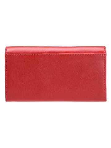 Puccini Skórzany portfel "Murano" w kolorze czerwonym - 19 x 19 x 2 cm