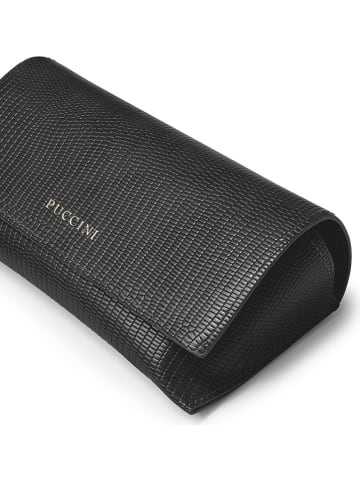 Puccini Brillenetui "Fashion" in Schwarz - (B)17 x (H)9 x (T)5 cm