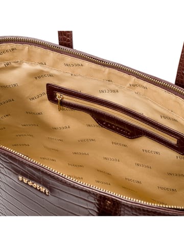 Puccini Shopper in Braun - (B)42 x (H)29 x (T)14 cm