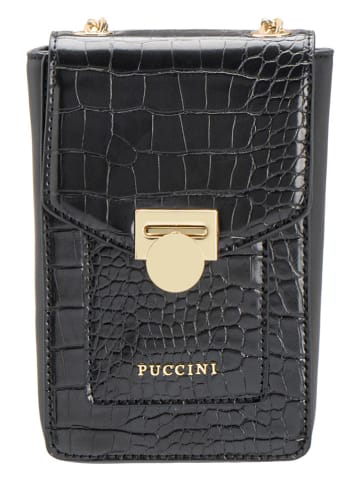 Puccini Torebka "Timeless" w kolorze czarnym - 11 x 18 x 6 cm