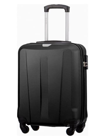 Puccini Hardcase-Trolley "Paris" in Schwarz - (B)40 x (H)55 x (T)20 cm