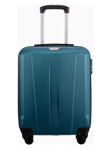 Puccini Hardcase-Trolley "Paris" in Türkis - (B)40 x (H)55 x (T)20 cm